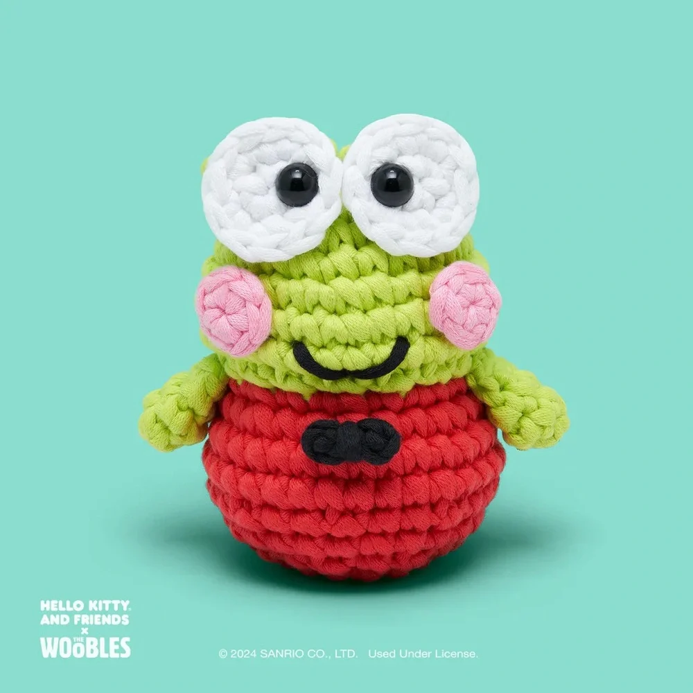 The Woobles Hello Kitty Keroppi Crochet Kit-Kit for Beginners-NEW SEALED